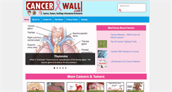 Desktop Screenshot of cancerwall.com