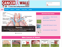 Tablet Screenshot of cancerwall.com